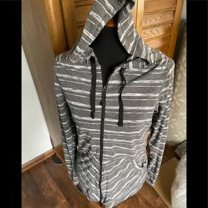 Exofficio lightweight striped hoodie Size L